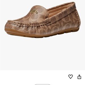 Coach Brown Patterned Loafers